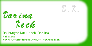 dorina keck business card